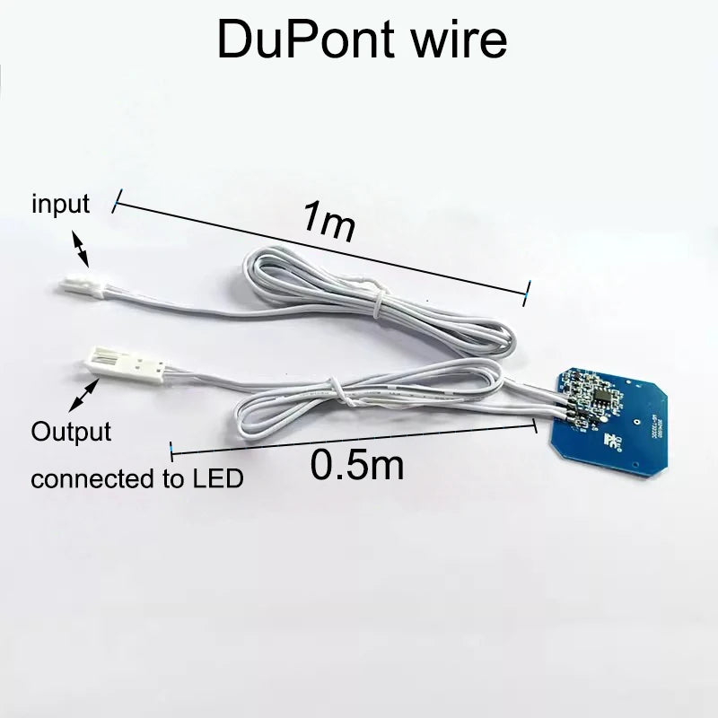 5-24V Touch Sensor Switch Hand-Sweep ControlPenetrate 5CM Wood/Glass/Acrylic  4 Mode Dimmable DIY Module Cabinet Closet Light