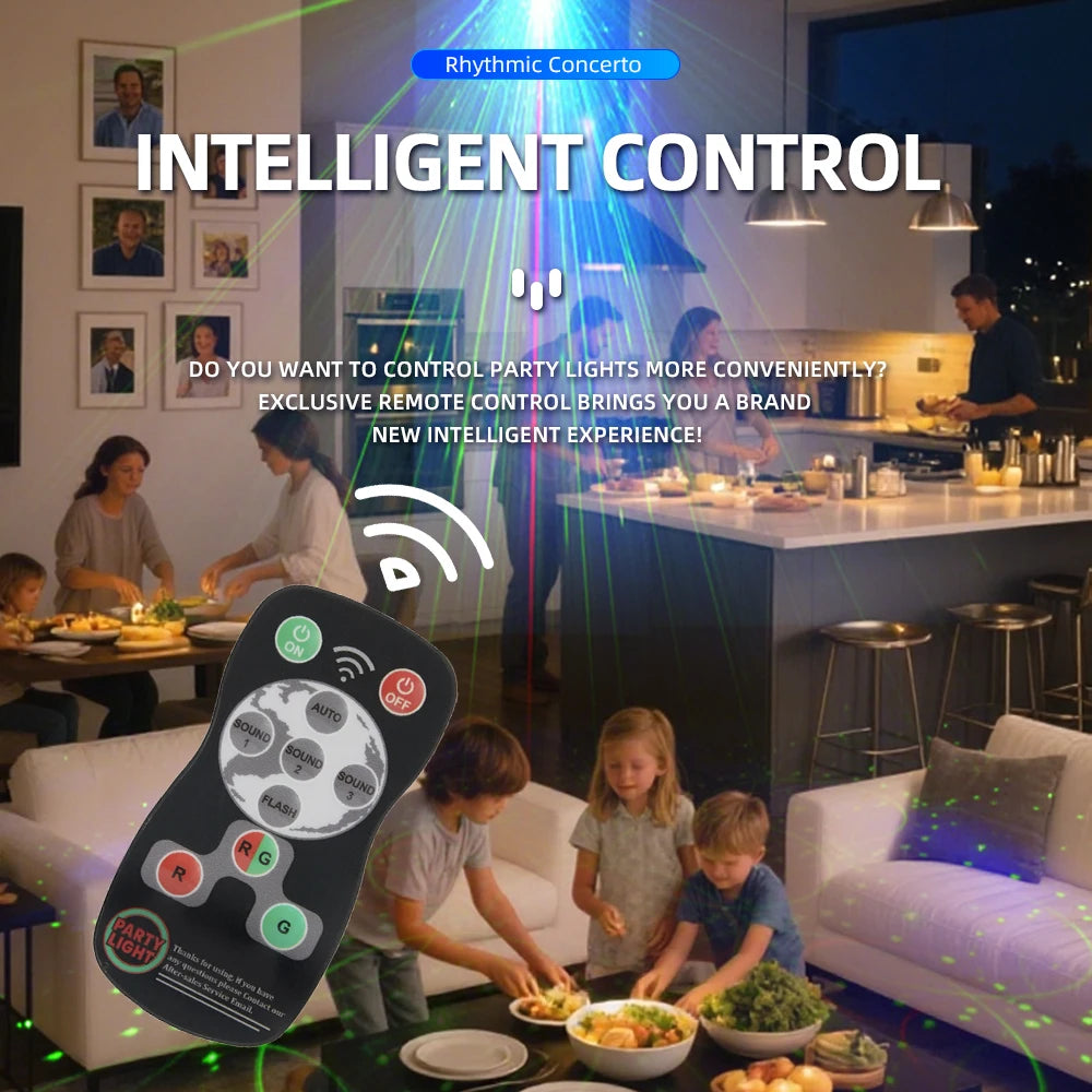 Mini 60  Patterns Projector Party Effect Lights DJ Disco Holiday Christmas Dance Bedroom Decoration Car Lamp Show Gift YR10