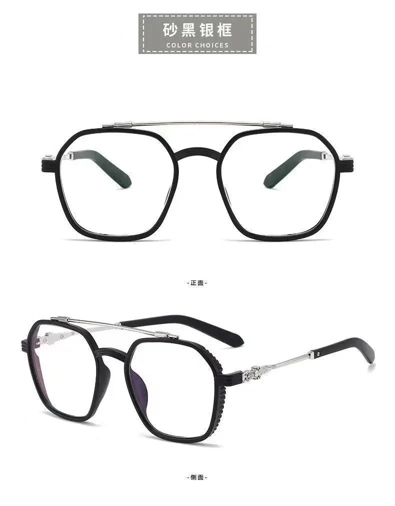 1PCs Blue Light Blocking Glasses Fashion Men Optical Clear Glasses Black Square Frame Anti Blue Light Eyeglasses Eyewear Lentes