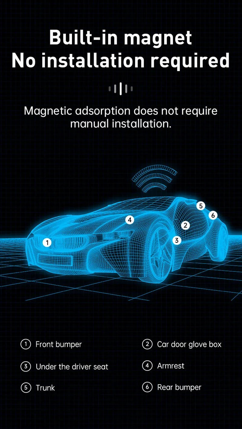 Xiaomi GPS Tracker Strong Magnetic Car Anti-Lost Device Pet Kids Bag racking For IOS  Android Smart Finder Locator Accessories
