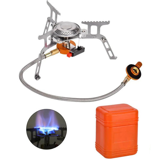 Outdoor Camping Gas Stove High Power Burner Portable BBQ Heater Tourist Portable Cooking Equipment Picnic Supplies