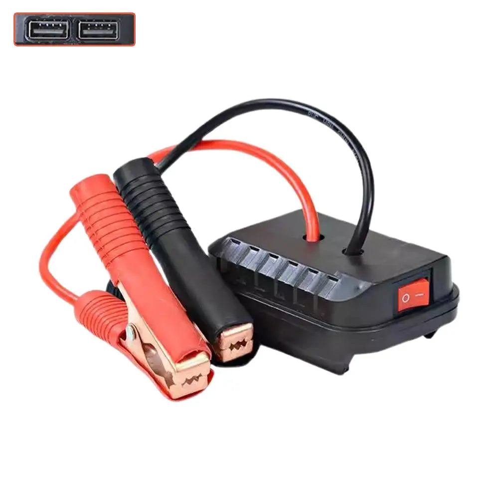 Car Lithium Battery Converter Charger Clip Auto Igniter Jump Starter For Makita Booster Cable Adapter Emergency Power DIY Tools