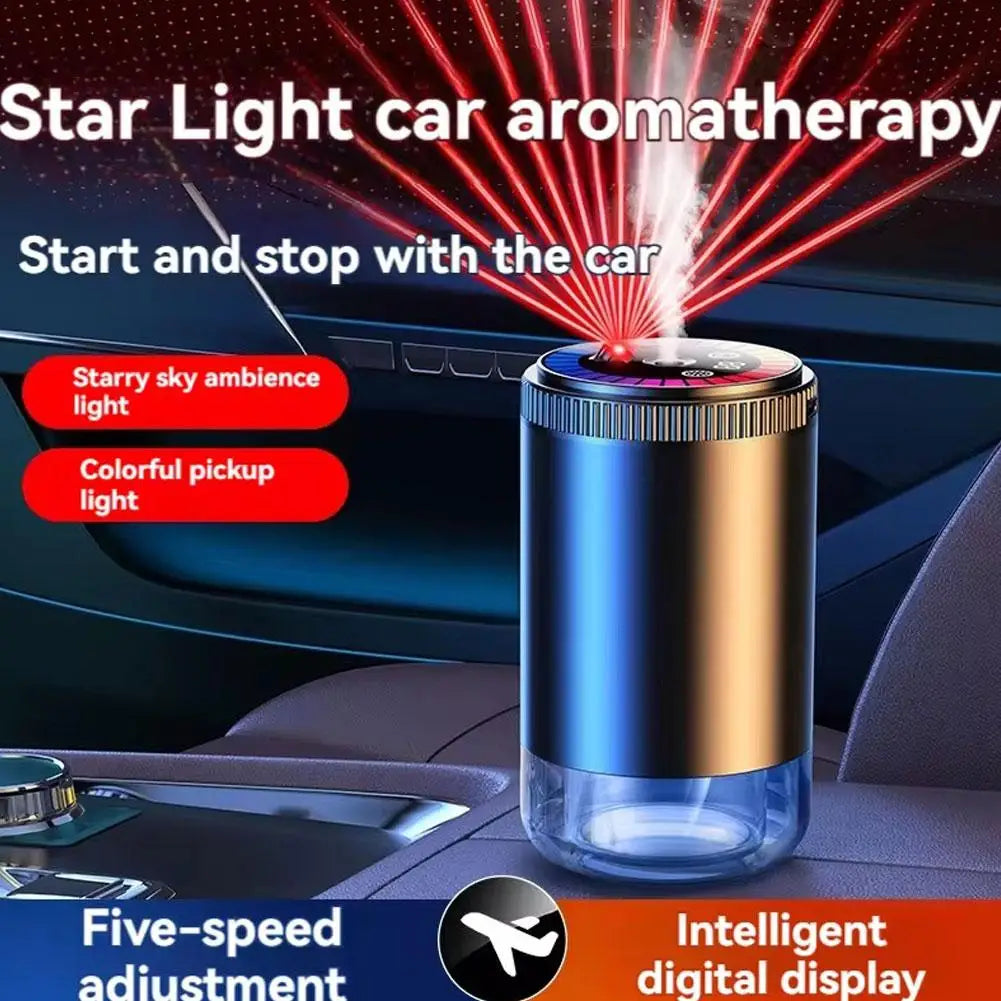 Car Electric Air Diffuser Aroma Humidifier Car Odor Interior Scent Stop Light Eliminator Start Car Aromatherapy Deodorizer O4R8
