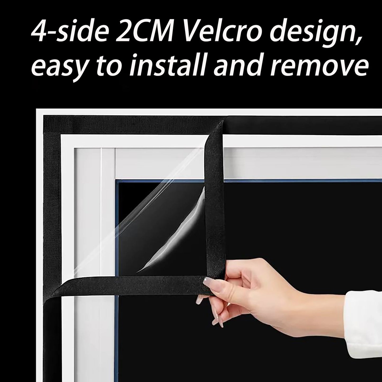 Window insulation film, winter indoor windproof and warm windows, energy-saving transparent film, screen window, door curtain
