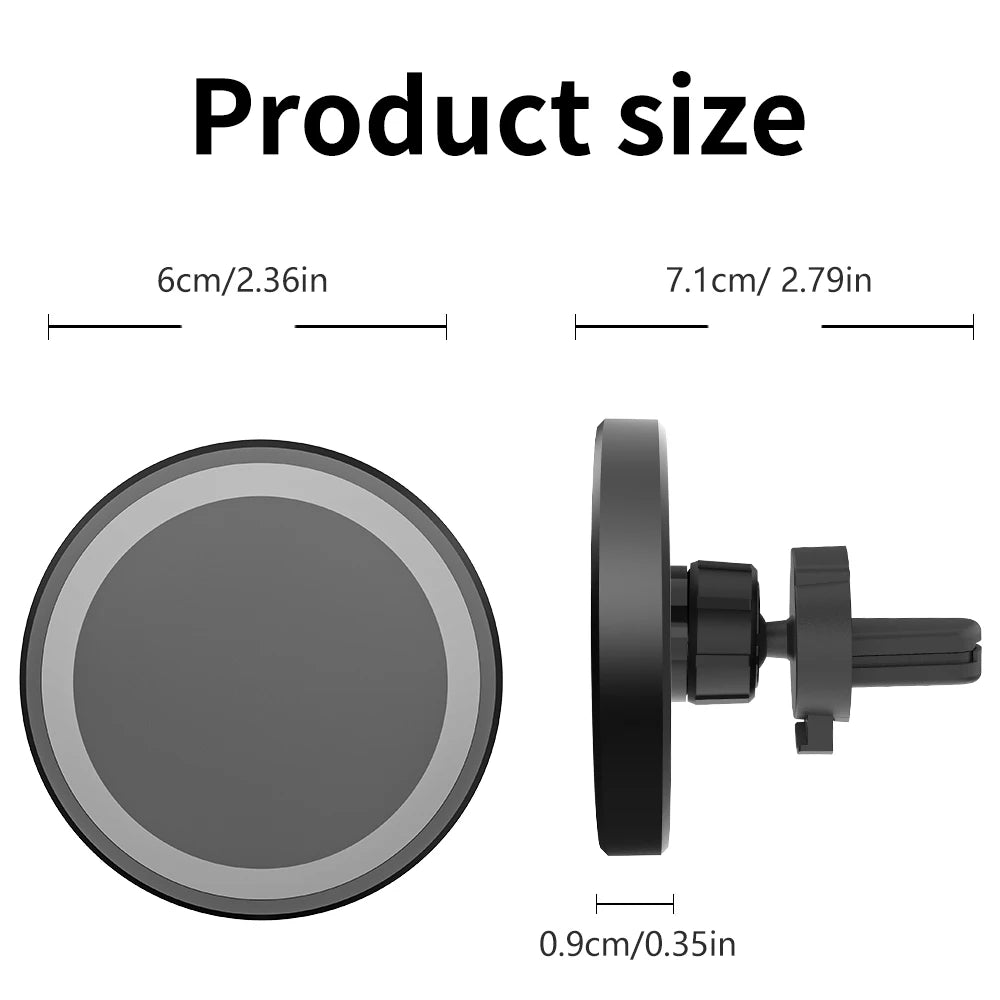 HOMEFISH Magnetic Car Wireless Charger Stand Mobile Phone Chargers Holder For Phone Pad  Watch Earphones Fast Charging Station