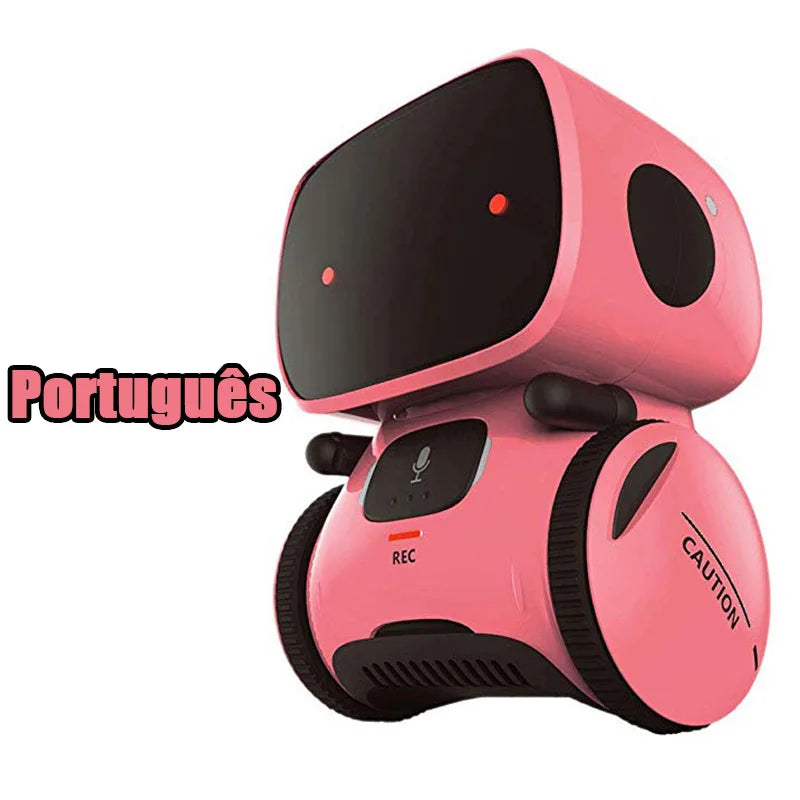 Emo Robot Intelligent Robots Russian & English & Spanish Version Voice & Touch control Toys Interactive Educational Children's G