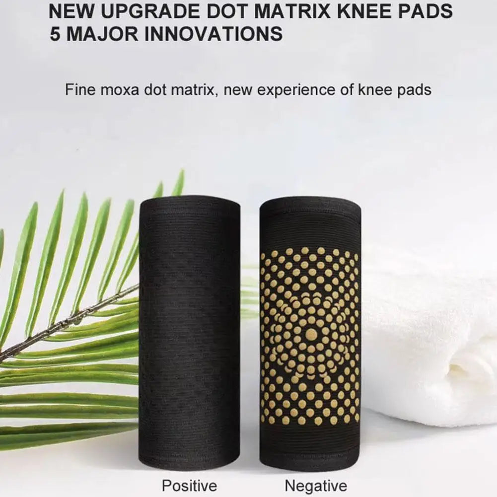 Self Heating Knee Pads,Warm Wormwood Self Heating Knee Brace Support, Long Compression Sleeve for Arthritis Joint Pain Relief