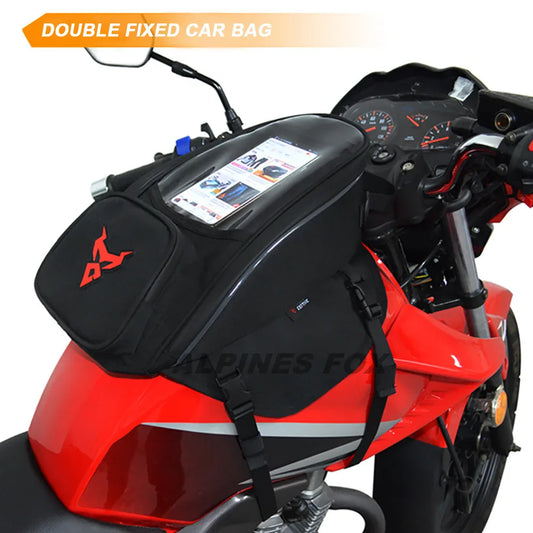 Waterproof Magnetic Motorcycle oil Fuel Tank Bag Navigation Universal Motorbike Riding Cycling Tool Backpack Portable
