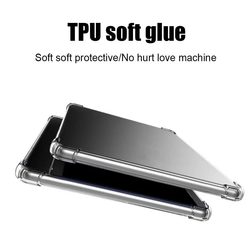 Чехол для планшета Yoga Pad Pro 12,7 дюймов, прозрачный, из мягкого ТПУ, противоскользящий, с воздушными подушками, защищает от падений и царапин.