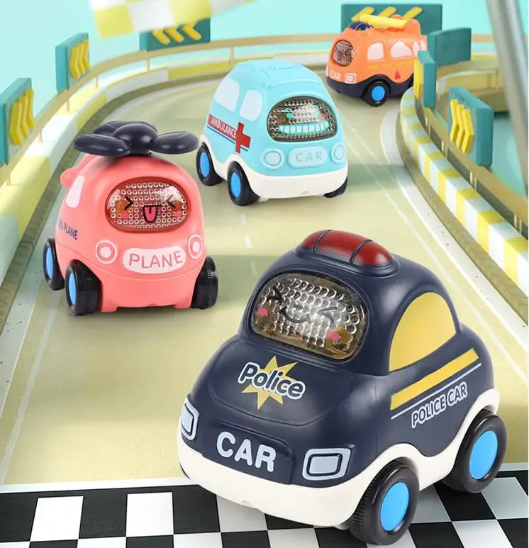 Baby Car Toys Cars Soft Sturdy Pull Back Car Toys Mini Racing Car Kids Educational Toy For Children Boys Girl 1 2 3 4 5 Years