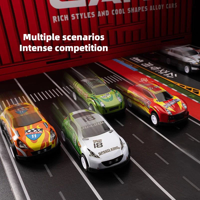 48pcs alloy cars, racing car models, children's toy cars, tin cars, racing car models, classic car models, Christmas g