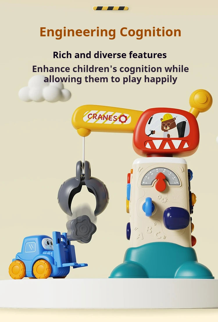 Children Electric Track Train Toy Steam Rail Car with Light&Music Mini Engineering Car Set Kids Puzzle Boy Toys Xmas Gifts