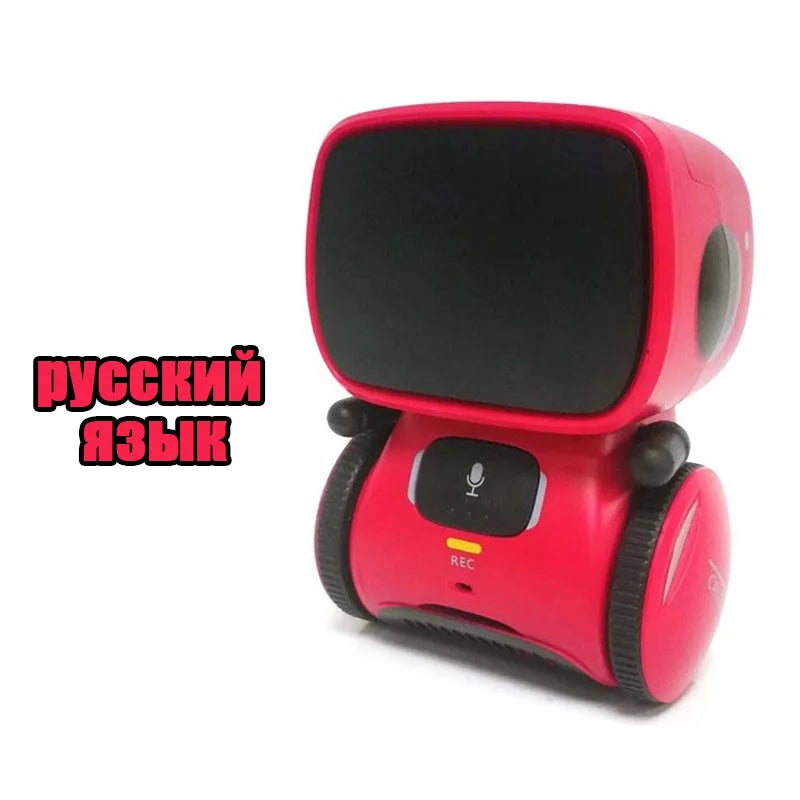 Emo Robot Intelligent Robots Russian & English & Spanish Version Voice & Touch control Toys Interactive Educational Children's G