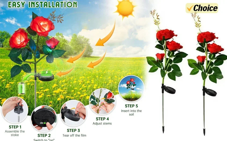 Solar LED Light Outdoor Solar Wall Light IP65 Green Garden Light Solar Spotlights Solar Uplights for Trees Pathway Yard