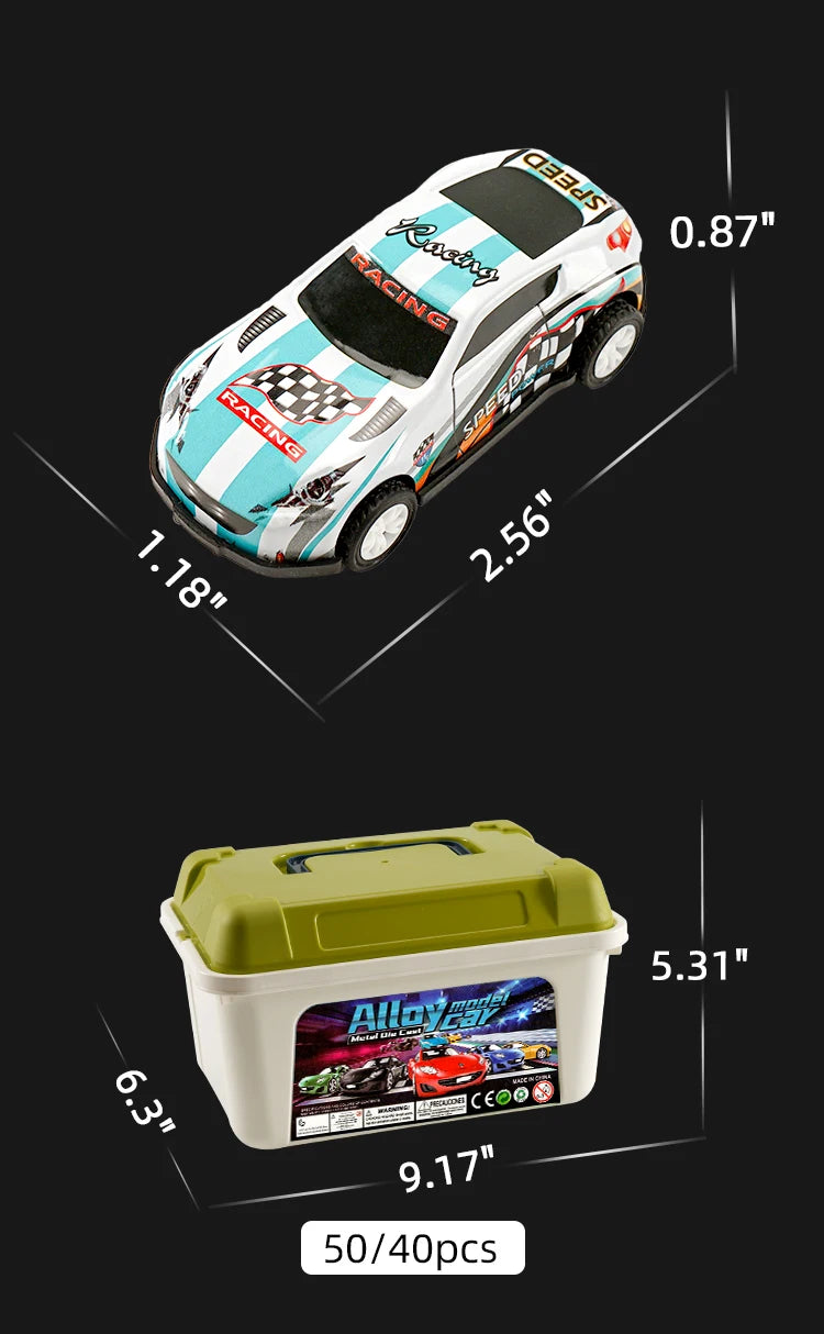 Toy car alloy car children boy baby pull back car gift educational set mini model