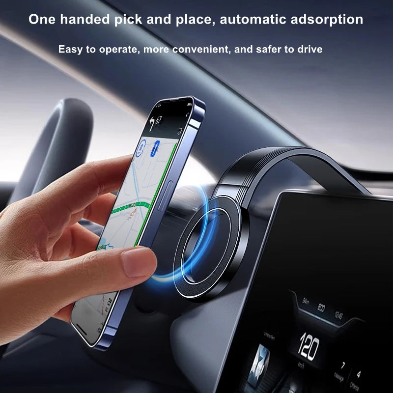 2026 New Magnetic Car Phone Mount,Bendable & Detachable Mount,Adjustable Angle ABS Magnetic Phone Holder,Dashboard Mount