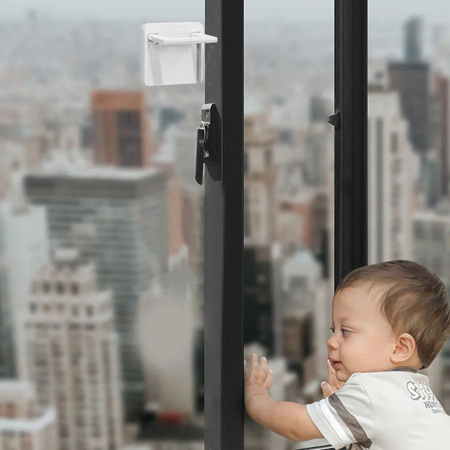 Kids Safety Sliding Door Window Limit Lock Punch-free Paste Multifunction Baby Security Protection Drawer Cabinet Door Locks