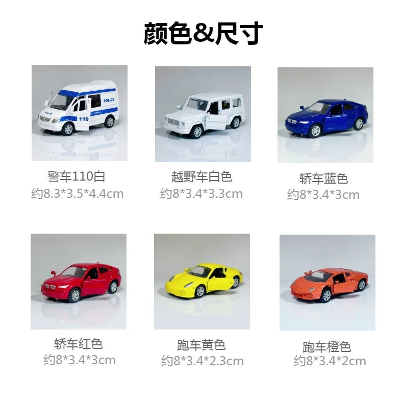 Alloy Car Model Simulation 1:64 Mini Doorable Car Model Children's Toy Car Gift