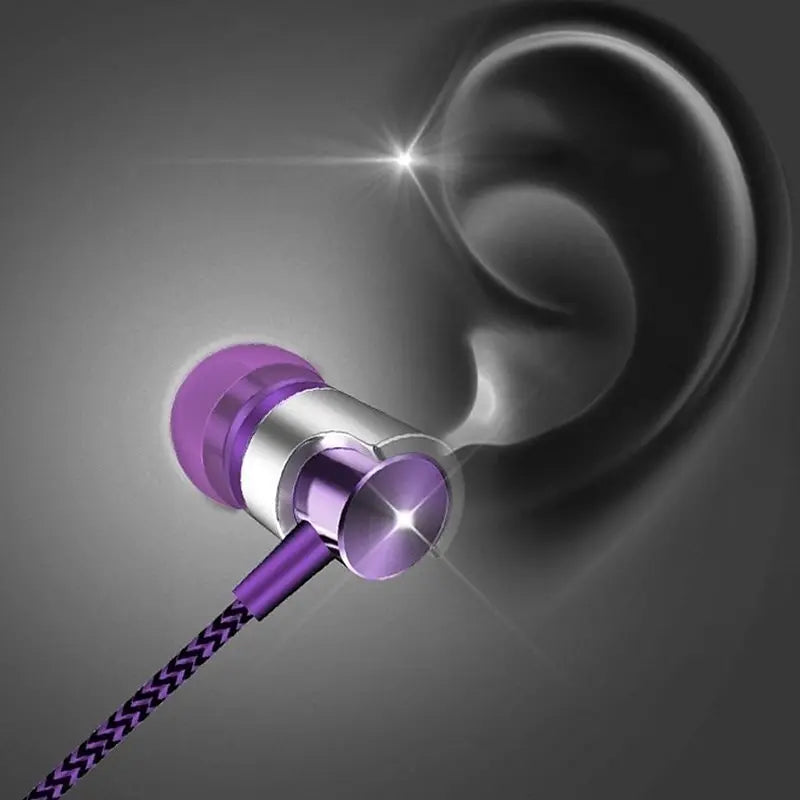 3.5mm Wired Headset Noise Canceling In-ear Earphone In Ear Noise Cancellation Ergonomic Design HIFI Stereo Sport Music Headphone