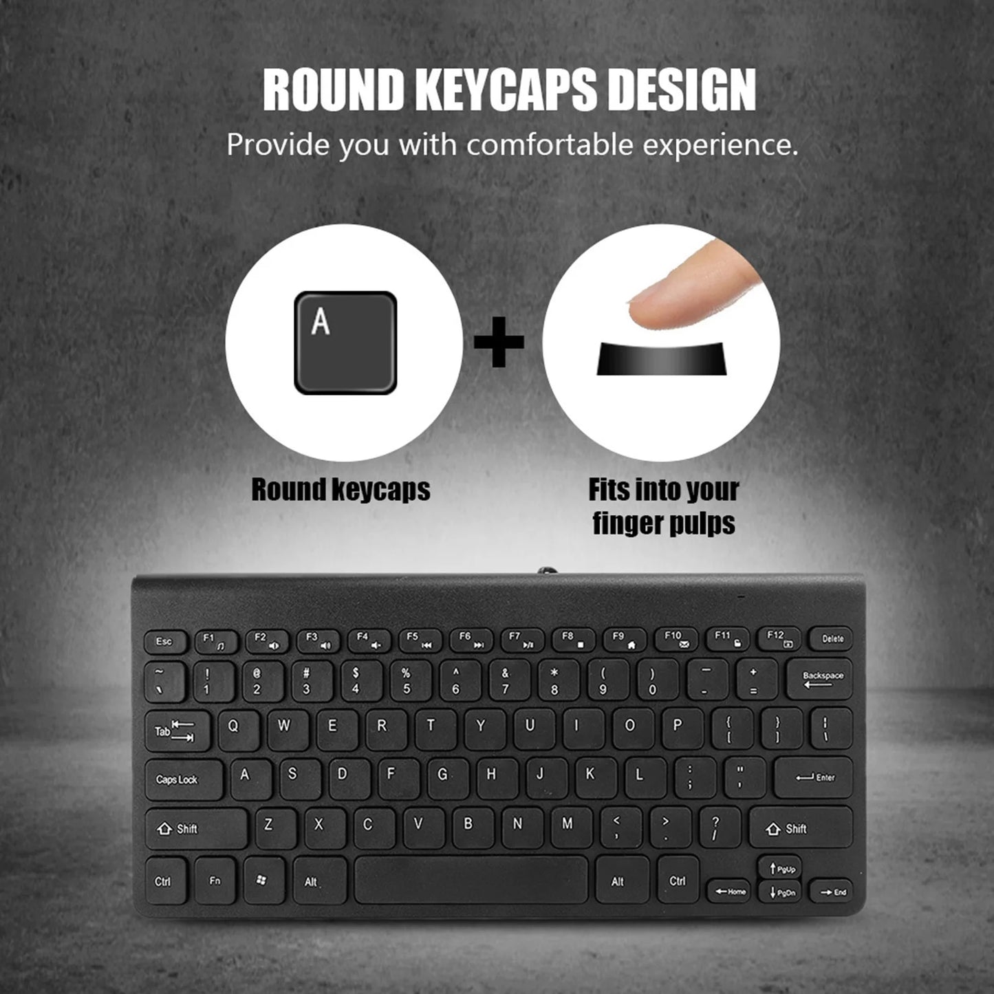 Ультратонкий комплект из проводной USB-клавиатуры, оптической мыши и мыши для ПК и ноутбука.