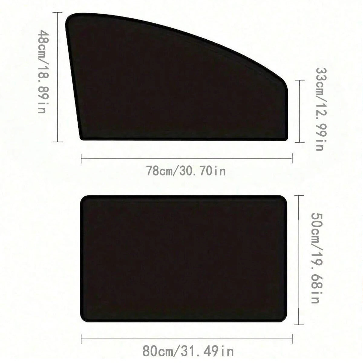 Magnetic curtain protectors, side window sunshades, UV protection, suitable for most models, universal in all seasons