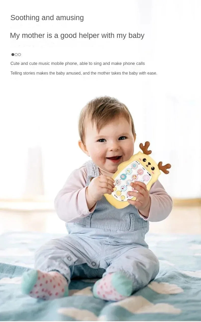 Baby Phone Toys Bilingual Telephone#Teether Music*Voice Toy_Early Educational Learning.Machine&Electronic*Children Gift Baby Toy