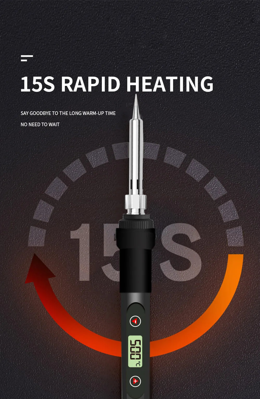 LCD Digital Adjustable Temperature 80W Soldering Iron Electric Welding Tools Solder Wire Tweezers DIY Hand Tool