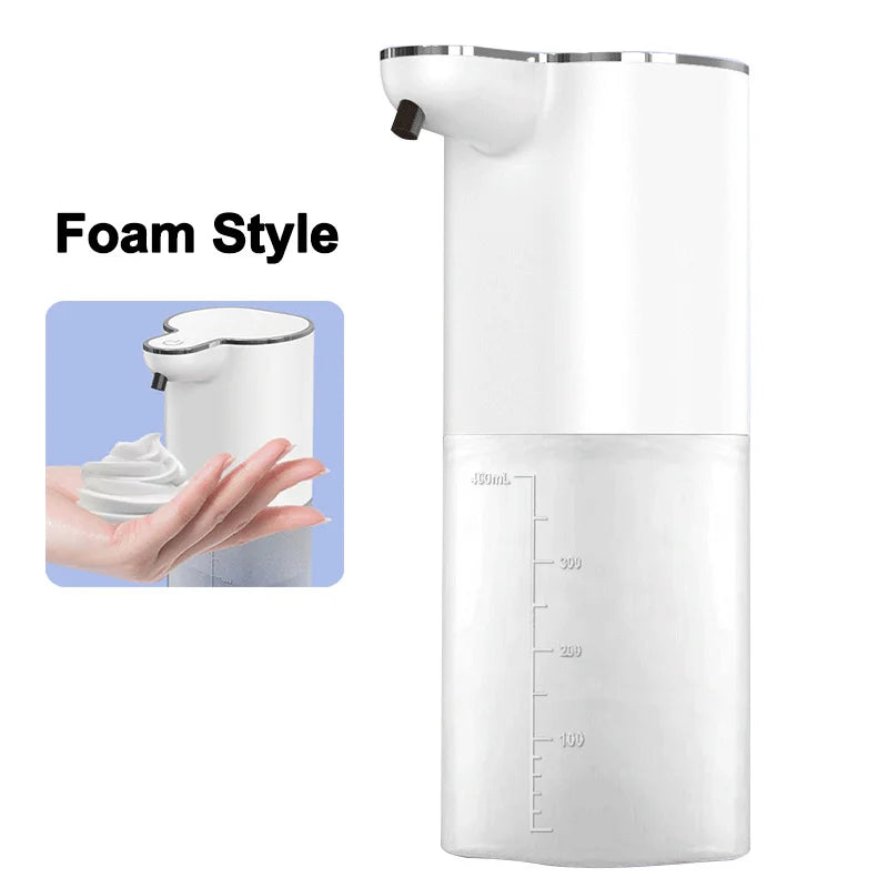 Automatic Soap Dispenser ouchless Foaming Soap Dispenser 400ml USB Rechargeable Electric 4 Level Adjustable Foam Soap Dispenser