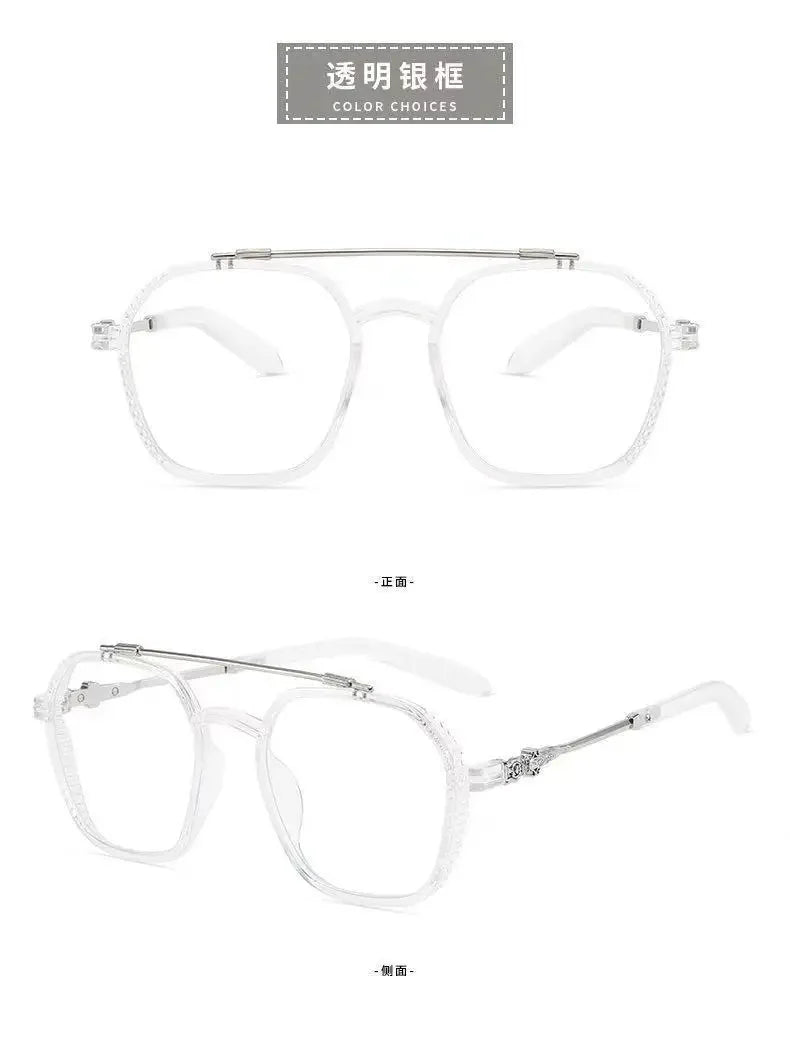 1PCs Blue Light Blocking Glasses Fashion Men Optical Clear Glasses Black Square Frame Anti Blue Light Eyeglasses Eyewear Lentes