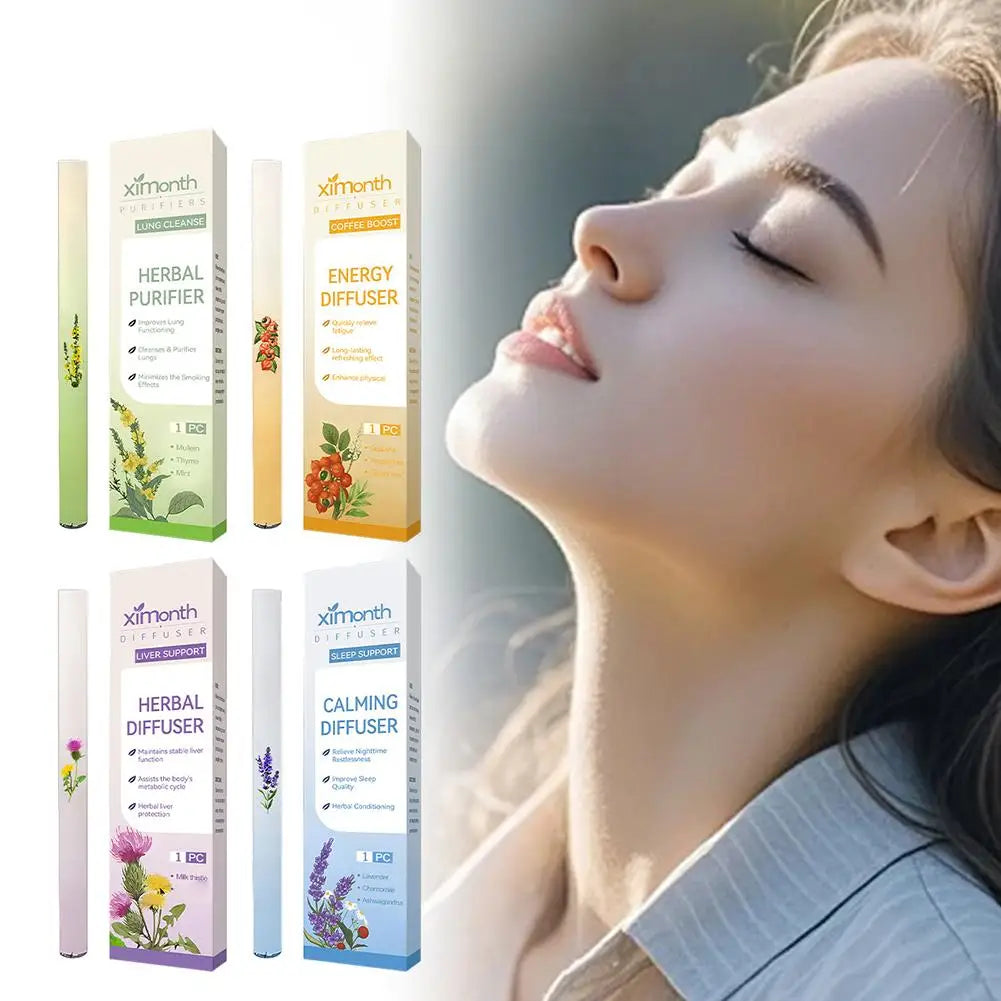 Ингаляционная палочка для носа Herbal Stop Horn, очищающая легкие и восстанавливающая слизистую оболочку дыхательных путей, снимает дискомфорт при дыхании.