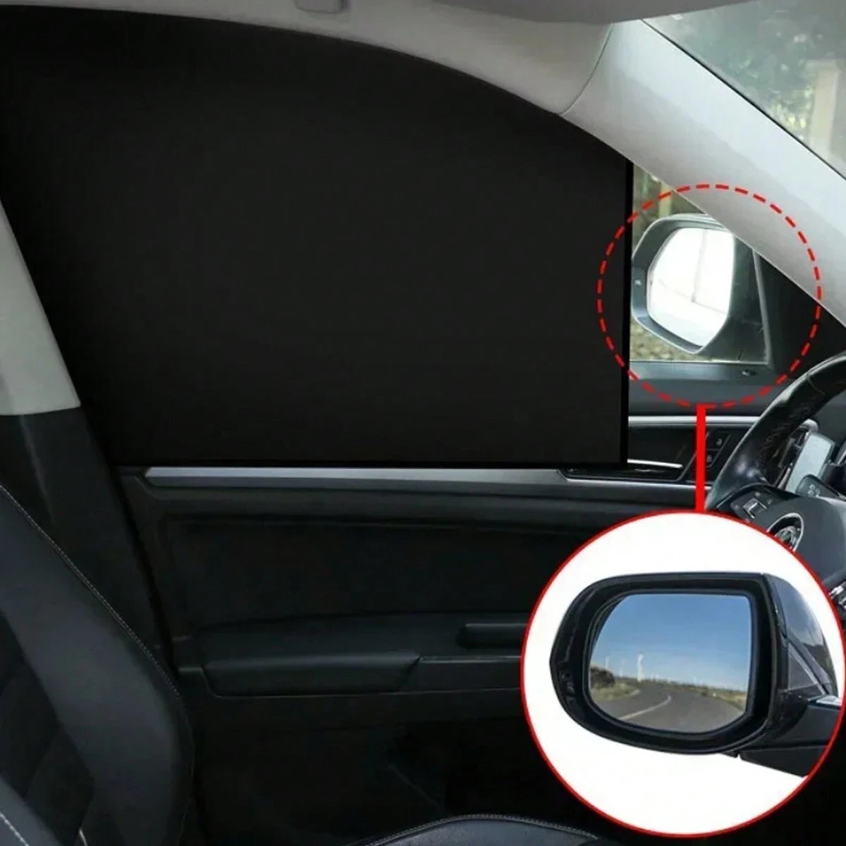 Magnetic curtain protectors, side window sunshades, UV protection, suitable for most models, universal in all seasons