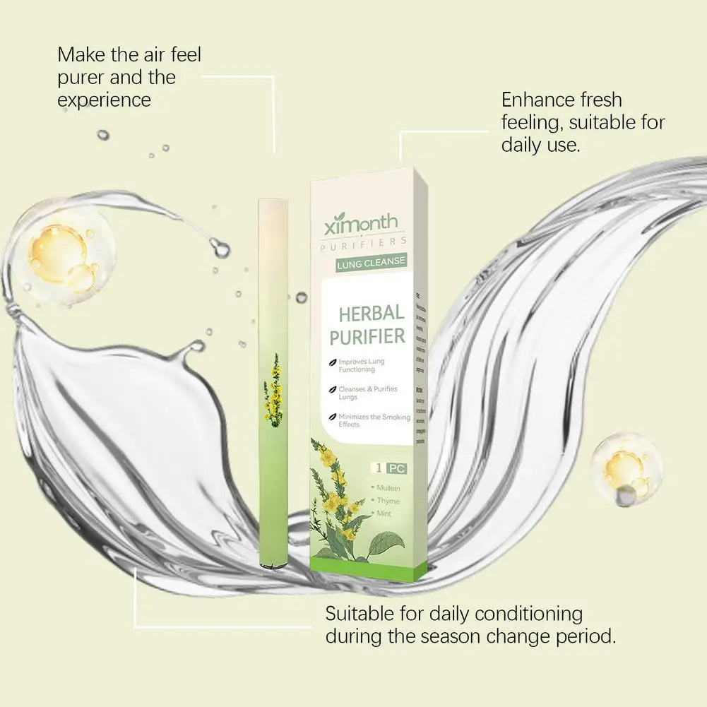 Ингаляционная палочка для носа Herbal Stop Horn, очищающая легкие и восстанавливающая слизистую оболочку дыхательных путей, снимает дискомфорт при дыхании.