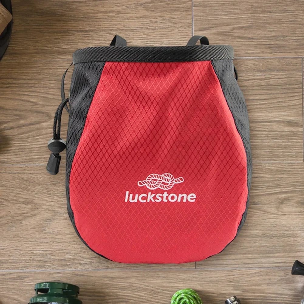 Magnesium Powder Bag Waterproof Polyester Chalk Bag Adjustable Storage Climbing Magnesium Powder Bag for Climbing Weightlifting