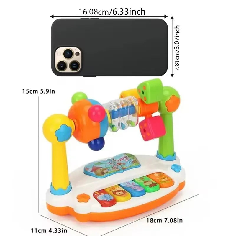 Baby Piano Toy, Light Up Music Baby Toys for12 18 Months Early Learning Educational Piano Toy 1 Year Old Boy Girl Gifts