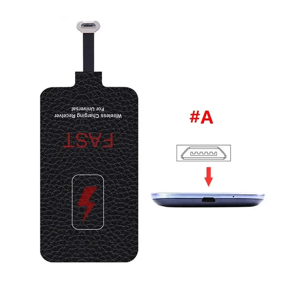 5V/2A 10W Qi Fast Wireless Charger Receiver for Charger Pad Coil for Phone 6 7 Plus Type-C Universal