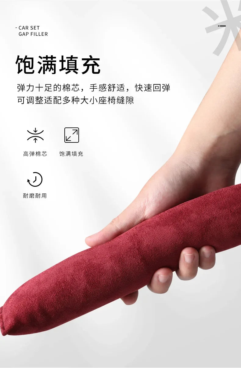Car Seat Gap Filler Soft Car Styling Padding Leather Leak Pad Plug Spacer Universal Interior Accessories Car Organizer