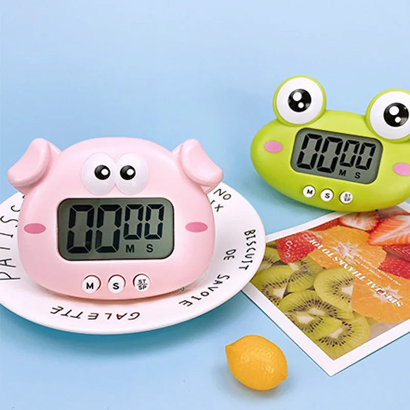 Digital Timer For Kid Study Kitchen Countdown Alarm Clock Child Study Timer Cute Animals Timer Kitchen Cooking Gadgets Gift New