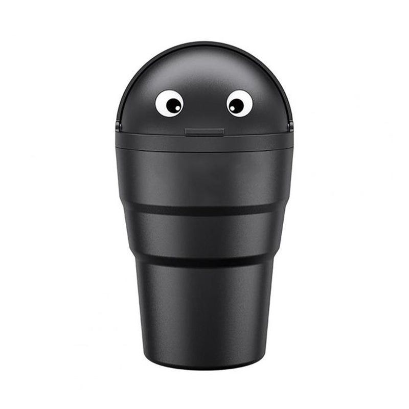 Universal Car Trash Can Auto Organizer Storage Box with Swing Lid Cute Mini Automotive Leakproof Vehicle Trash Bin for Car