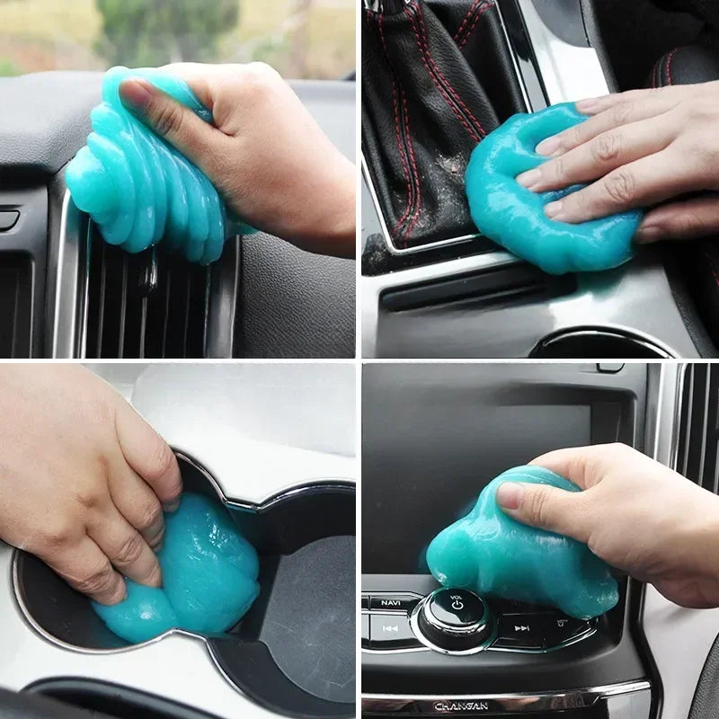 Car Cleaning Gel Slime Magic Mud Auto Interior Computer Keyboard Dirt Clean Dust Remover Gel Car Wash Interior Cleaning Tools
