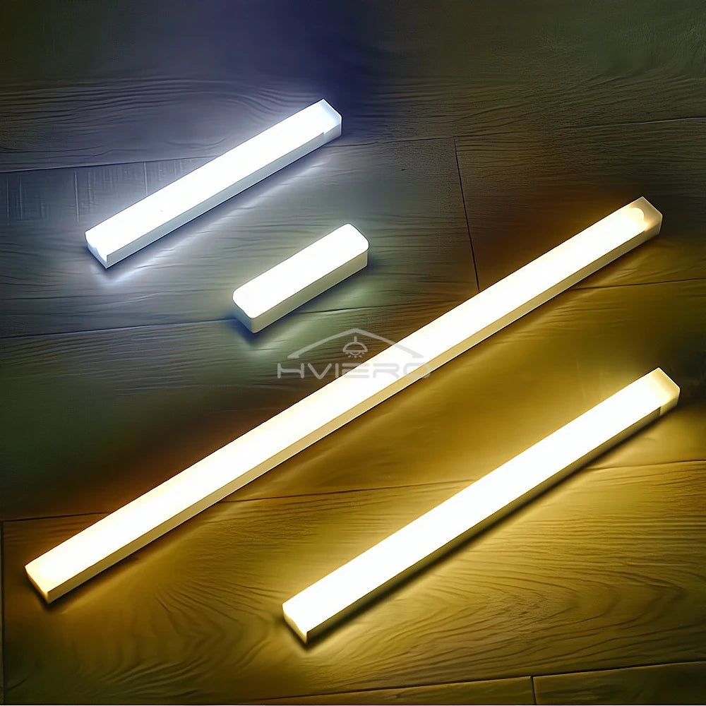 Wireless Motion Sensor Led Lamp Usb Rechargeable Night Light Kitchen Wardrobe Closet Living Decorative Lighting Smart Touch Bulb