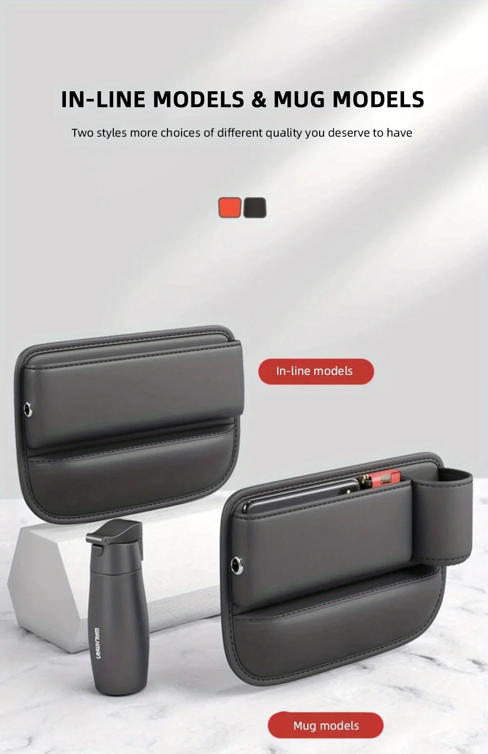 Multi Functional Car Seat Gap Filler Bag Cup Holder