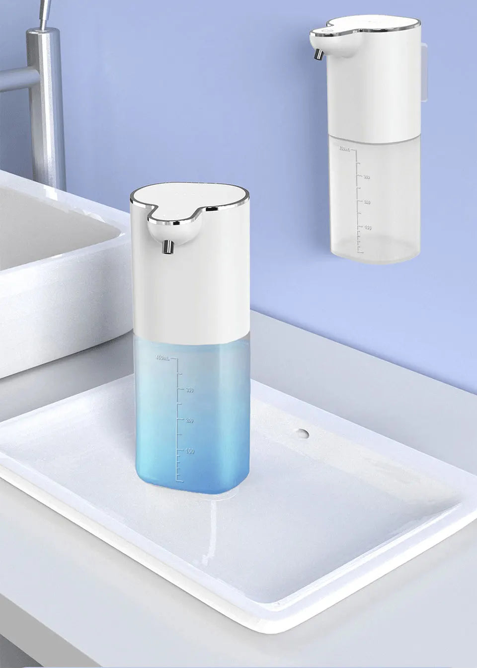 Automatic Soap Dispenser ouchless Foaming Soap Dispenser 400ml USB Rechargeable Electric 4 Level Adjustable Foam Soap Dispenser