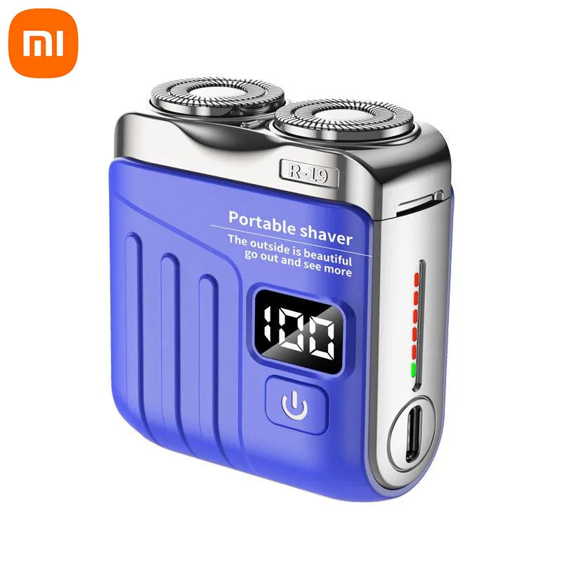 Xiaomi Electric Smart Shaver Mini Dual Blade Digital Display Rechargeable Shaver Household Car Shaver Powerful Men's Gift Shaver