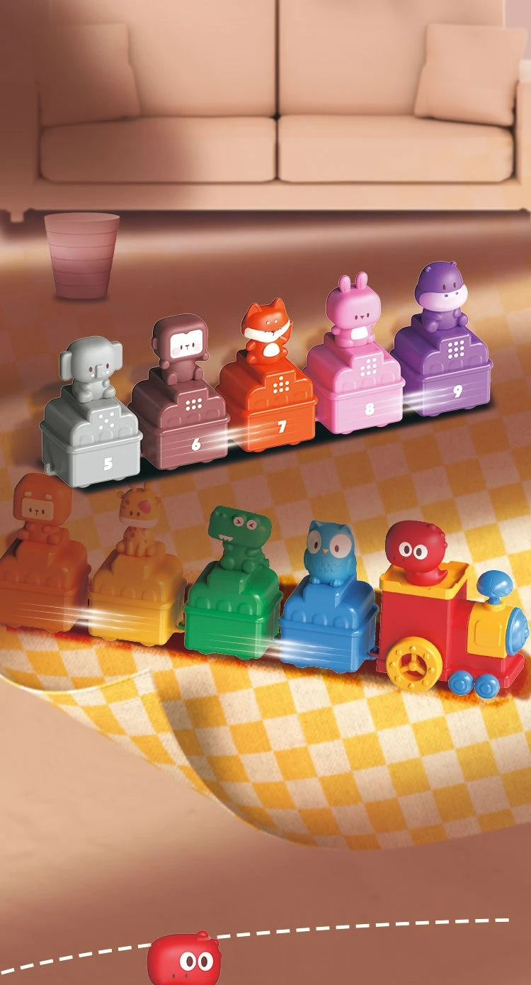 Children Electric Track Train Toy Steam Rail Car with Light&Music Mini Engineering Car Set Kids Puzzle Boy Toys Xmas Gifts