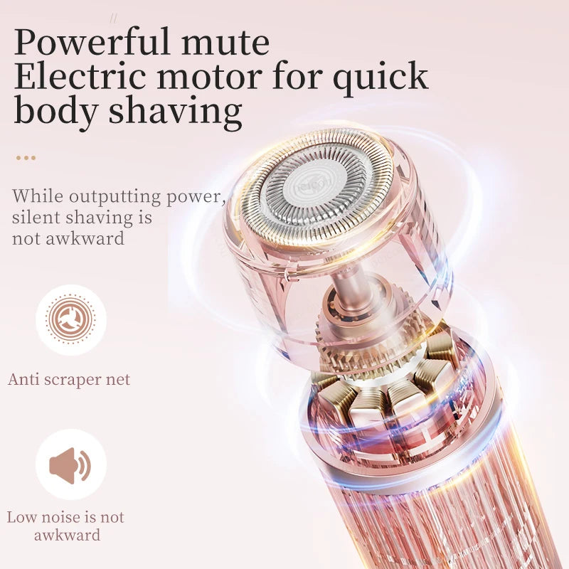 Beard Trimmer 2 in 1 Electric Shaver for Women Double Head Body Hair Removal Underarm Bikini Beard Hair Trimmer Electric Razor