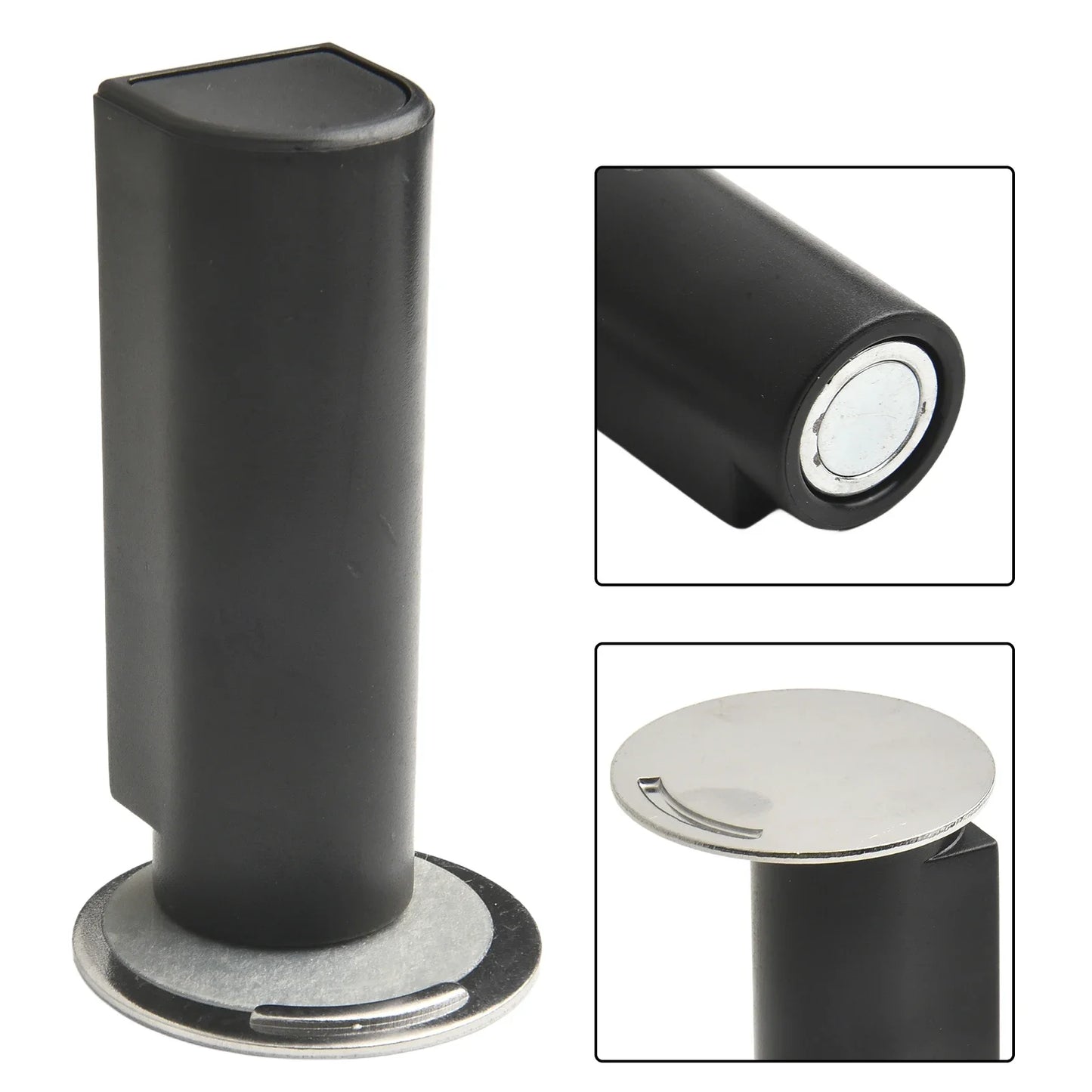 Heavy Duty Magnetic Door Stopper Stainless Steel Doorstop Black Without Punching Door Suction Door Holder Door Hardware Touch