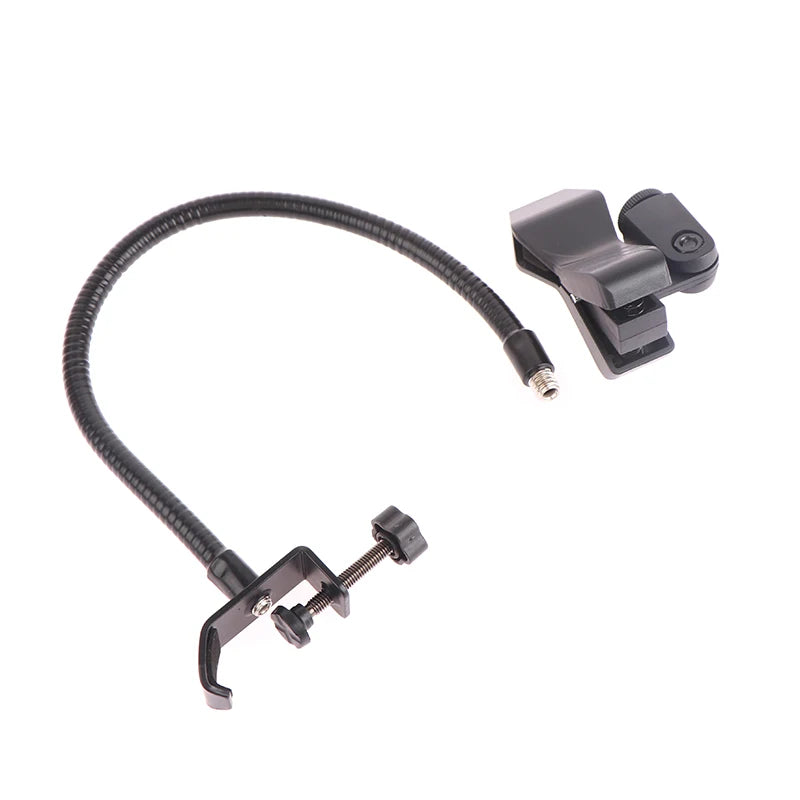 Flexible Microphone Gooseneck phone Stand with Desk Clamp for Radio Studio Live Broadcast Equipment Stations Universal Holder