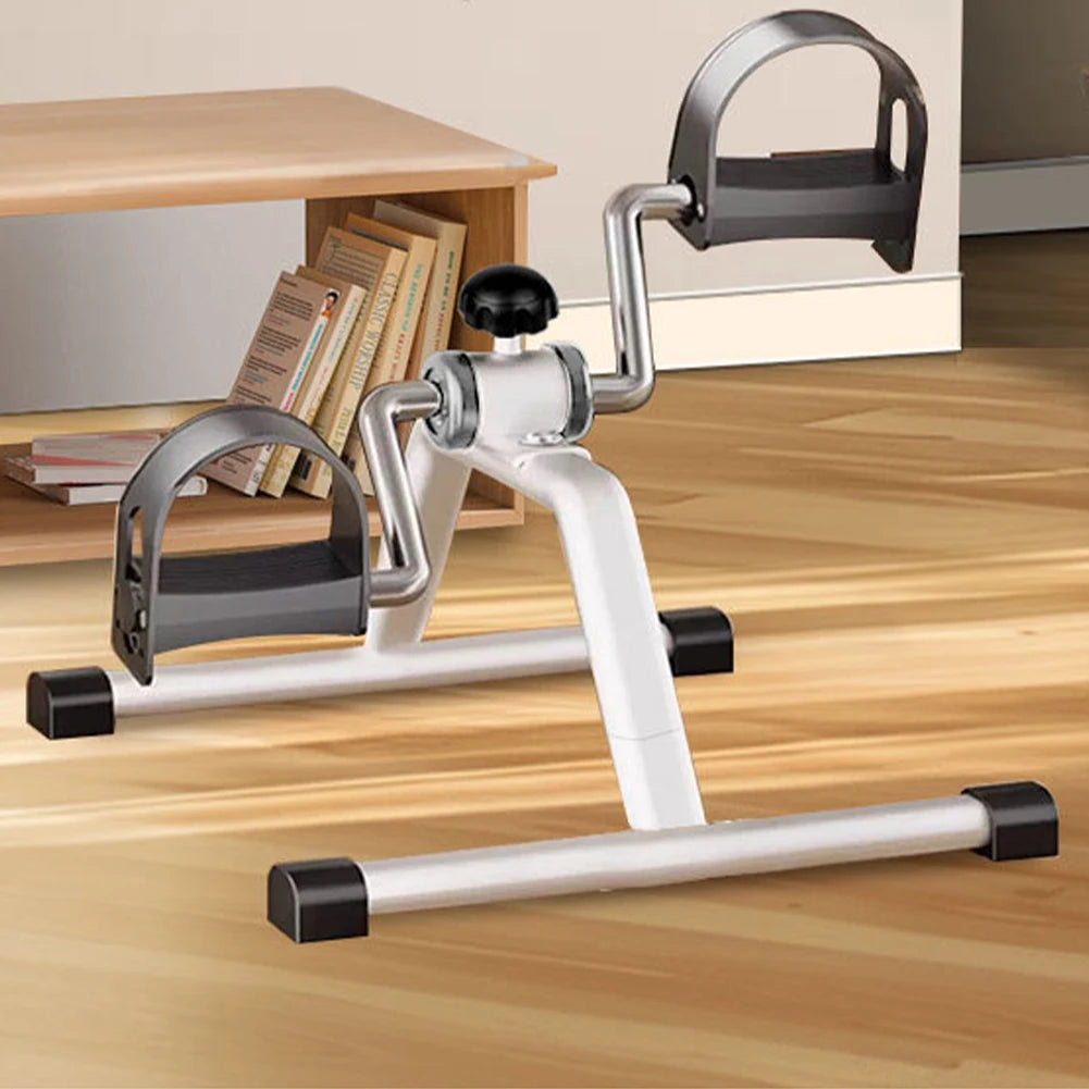 Household Portable Pedal Exerciser Mini Exercise Bike Adjustable Resistance Bike Pedal Exerciser for Indoor Leg Rehabilitation