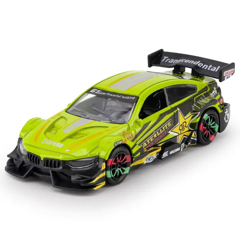 2025 New Simulation Alloy Car Model Inertia Pull Back Racing Car Toy Children's Educational Car Toy Ornaments Birthday Gift