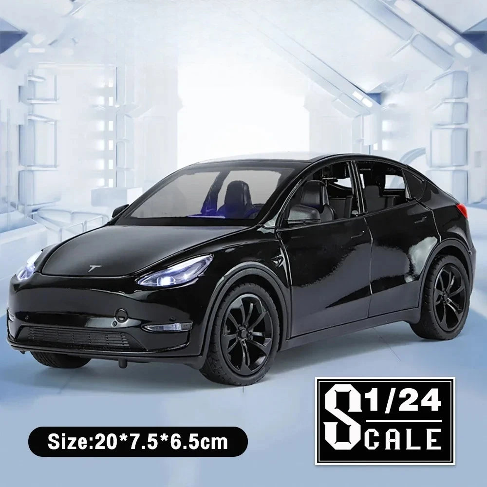 Metal Cars Toys Scale 1/24 Y Diecast Alloy Car For Boys Children Kids Toy Vehicles Sound And Light Pull Back